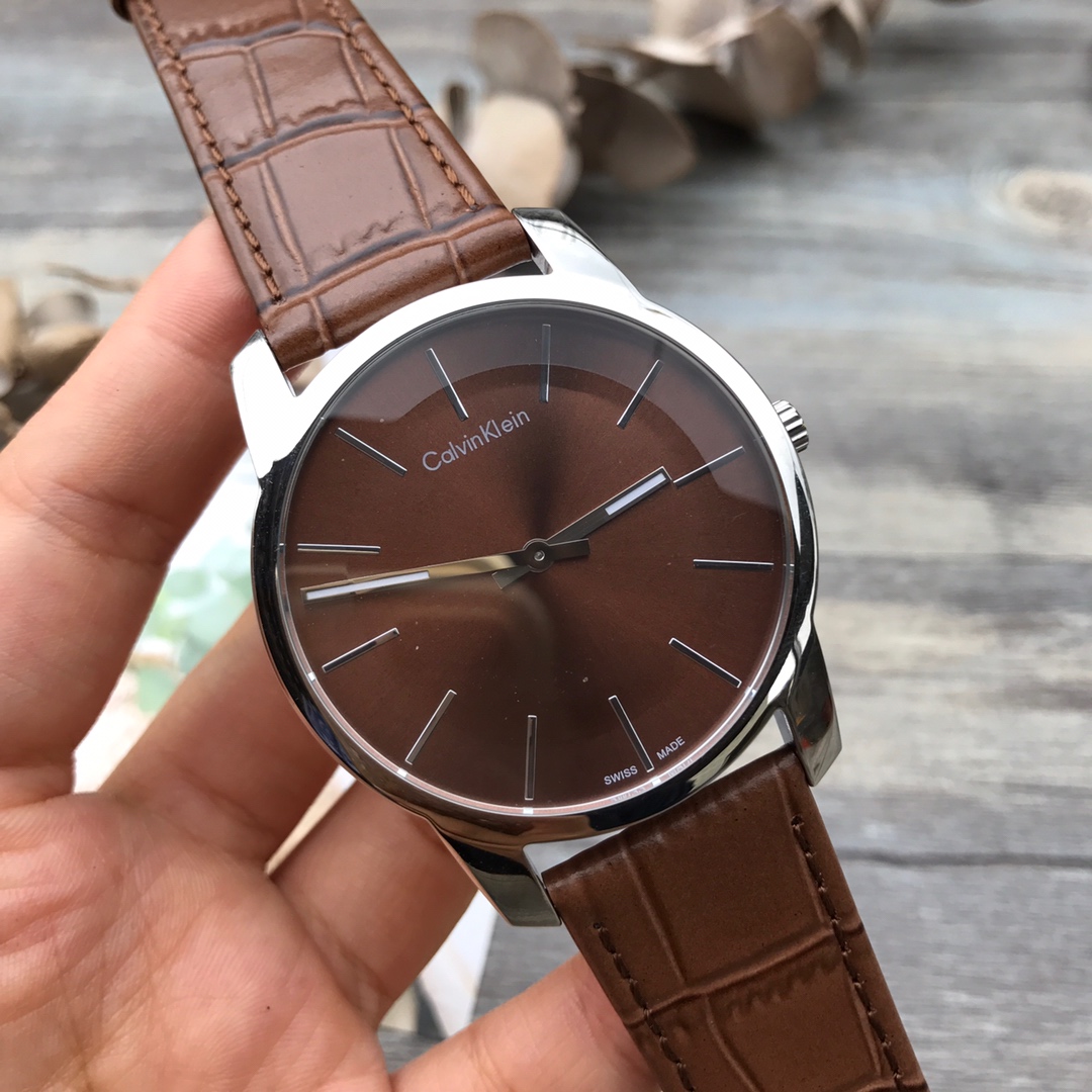 CK-2 原装 CK(CalvinKlein)专柜最热卖经典款 CITY系列,简洁2针实用商务男表;