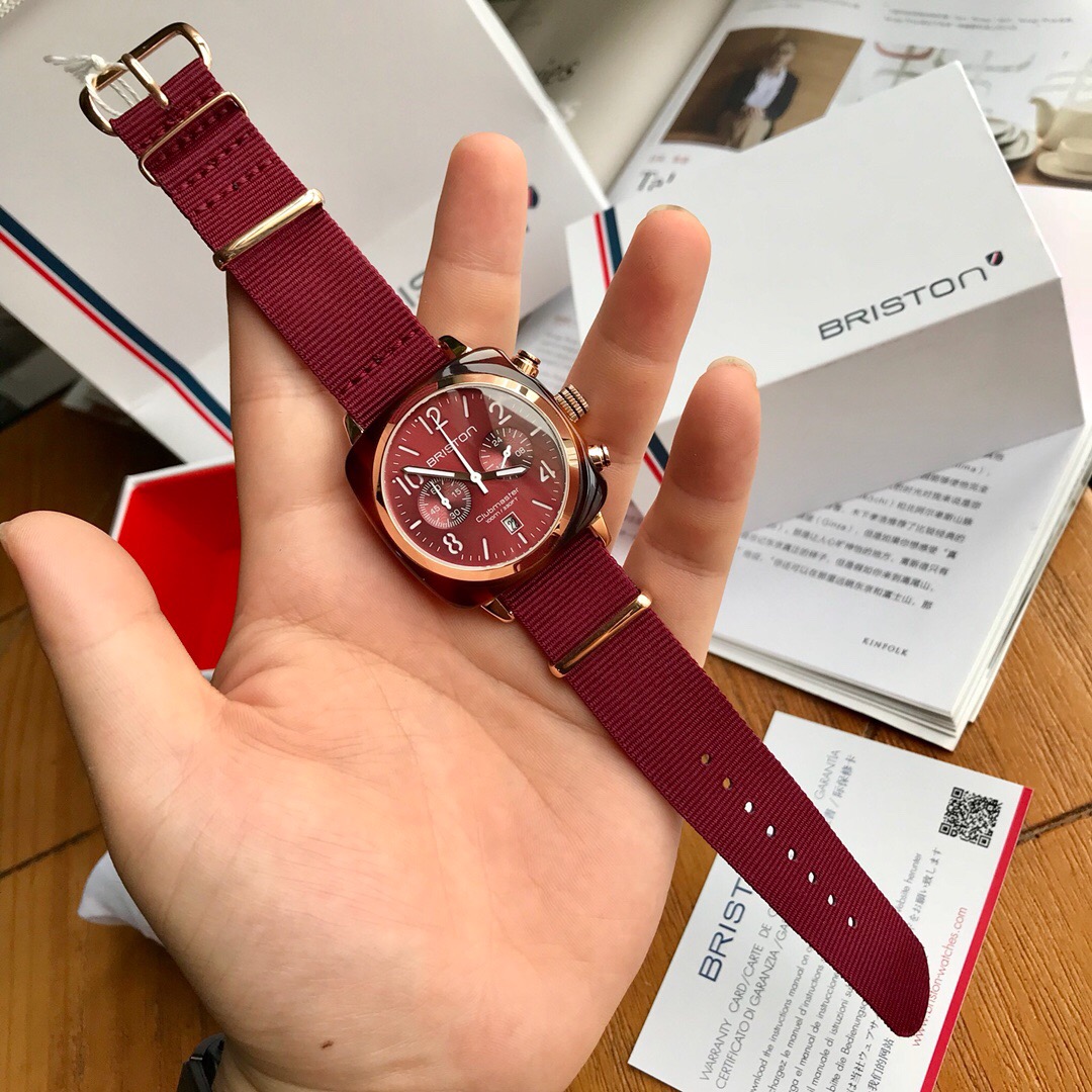 BR001 新锐潮牌Briston独家首发，进口机芯，眼镜胶表壳，每一块儿手表的纹路都独一无二，尼龙表