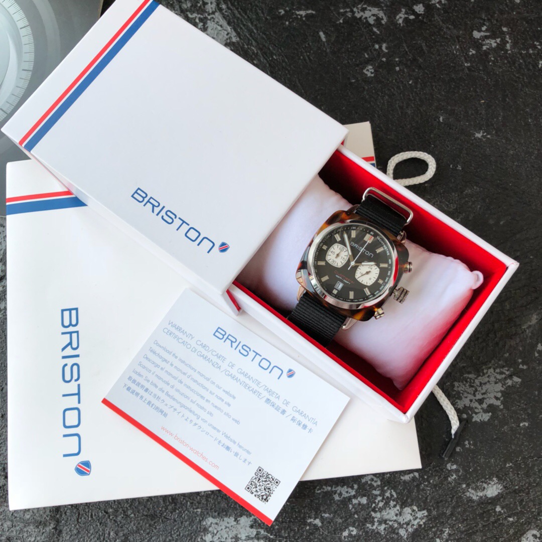 BR005 新锐潮牌Briston独家首发，进口机芯，眼镜胶表壳，每一块儿手表的纹路都独一无二，尼龙表