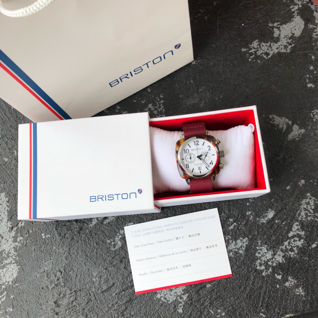 BR011 配全套包装，海淘正品，发过浪漫轻奢潮牌BRISTON布里斯顿，中性手表，周冬雨明星同款！新