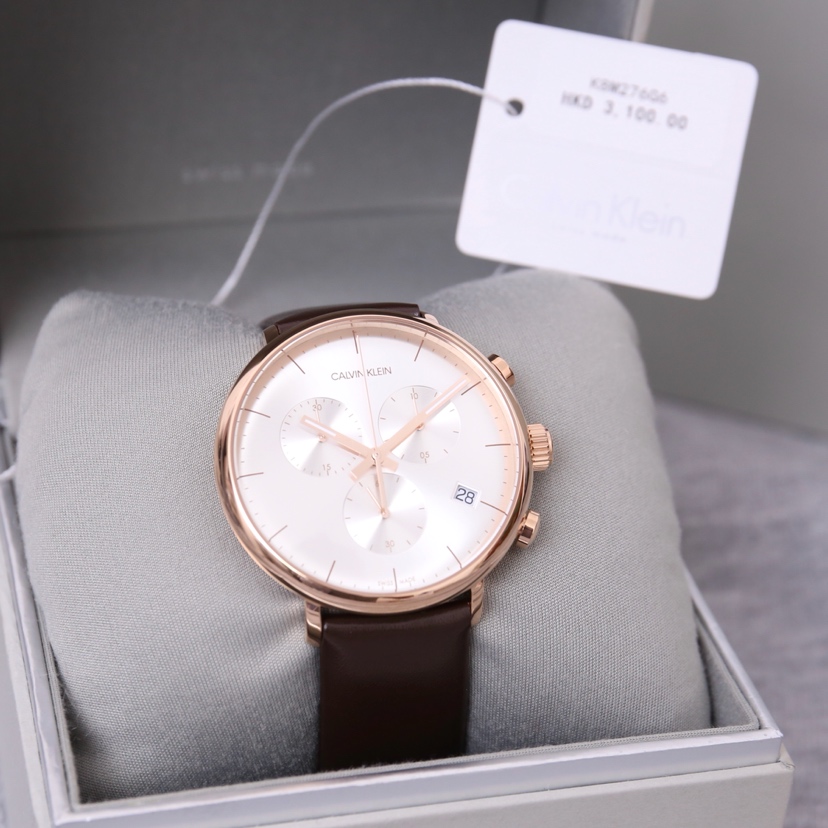 CK-26 Ck男士腕表? 秉承Ck简约风格 上手大气质量极佳;型号:K8M276G6尺寸:43mm机