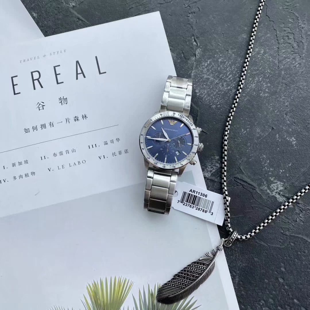 AR11306 ARMANI阿玛尼正品手表渠道货,全套专柜包装,带盖章保卡,防伪卡,支持专柜验货,实物拍摄