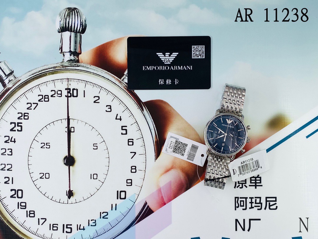 AR11238 ARMANI阿玛尼正品手表渠道货,全套专柜包装,带盖章保卡,防伪卡,支持专柜验货,实物拍摄