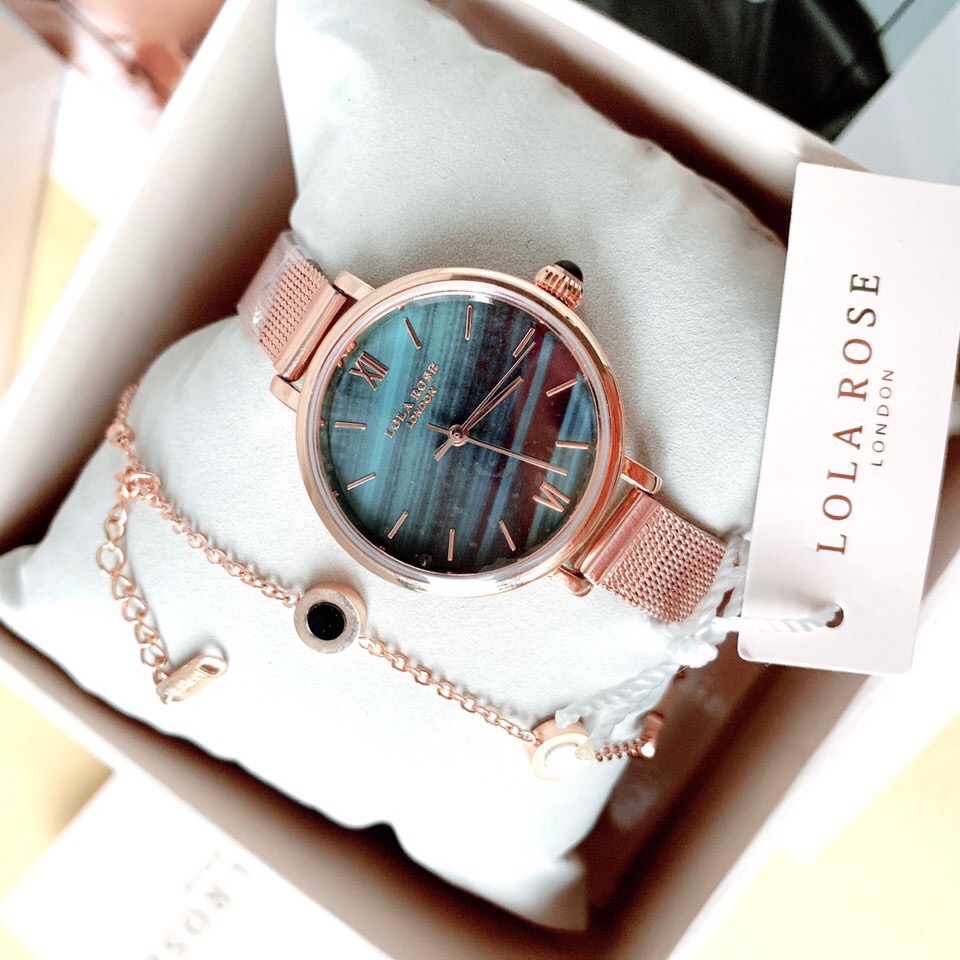 LR004 小红书同款，天猫专供原单正品，LolaRose英国小众简约文艺小表盘，星空闪闪；LOLA的