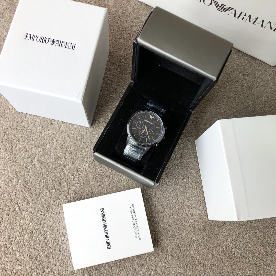 AR2485 ARMANI 阿玛尼正品手表渠道货,全套专柜包装,带盖章保卡,防伪卡,支持专柜验货,实物拍