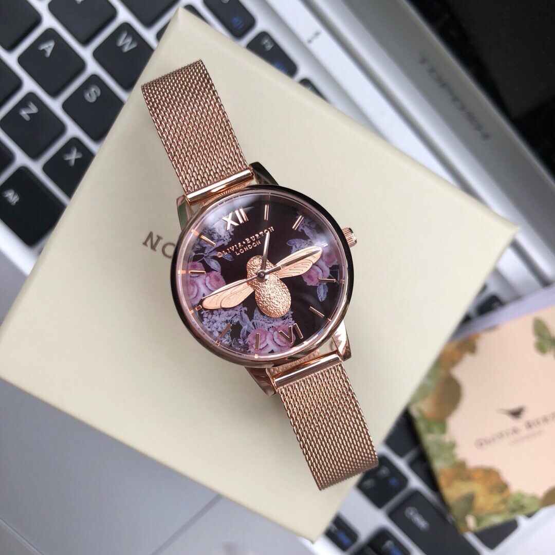 B014 来自英国的设计师品牌olivia burton(OB),正品手表渠道货,全套专柜包装,支持