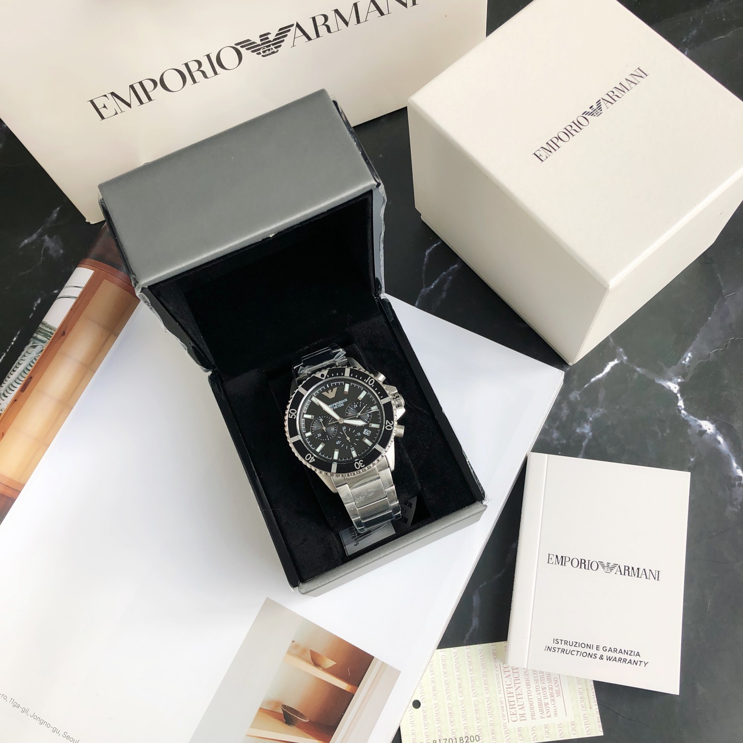 AR11360 阿玛尼2021秋冬新年新品男士腕表AR11360 精致多眼表盘，立体设计多维度掌握尽显绅士