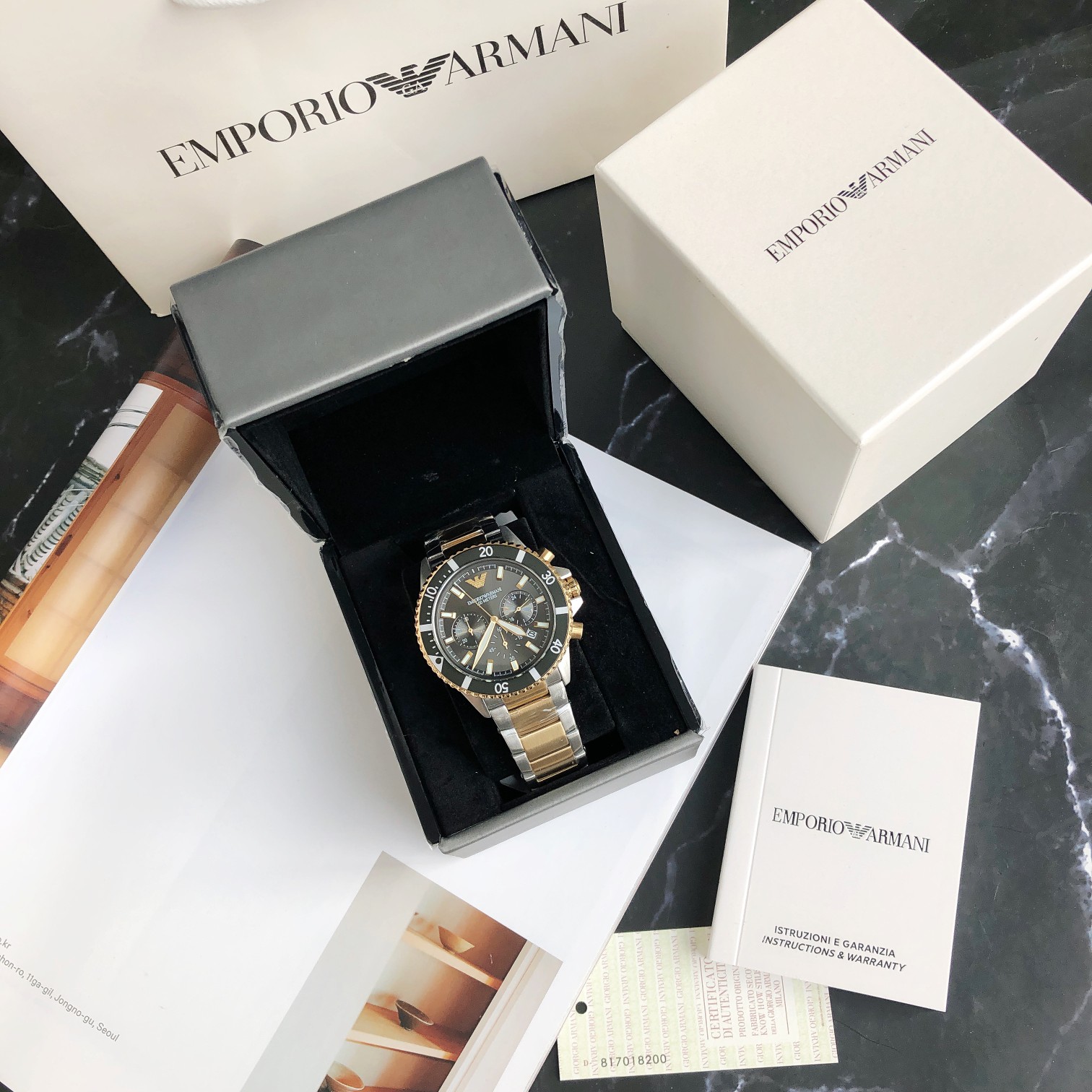 AR11361 阿玛尼2021秋冬新年新品男士腕表AR11361 精致多眼表盘，立体设计多维度掌握尽显绅士